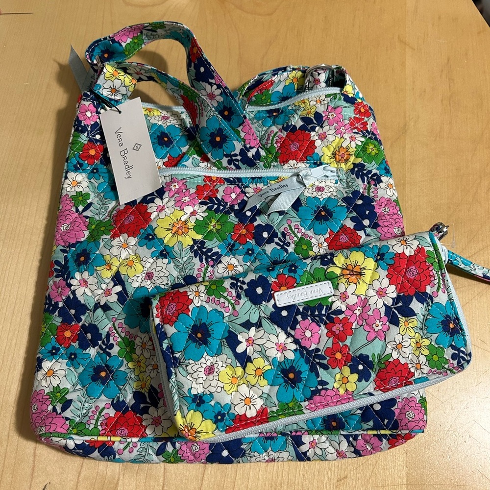 Vera Bradley, Hipster Purse and RFID Wallet/Wristlet, New With Tags